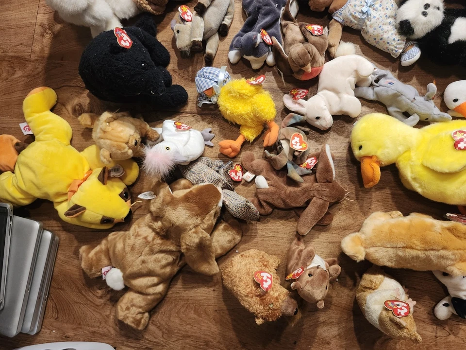 Ty Beanie Babies Lot Of 55 All have tags HUGE BUNDLE ! large beanies rare - Image 2 of 4
