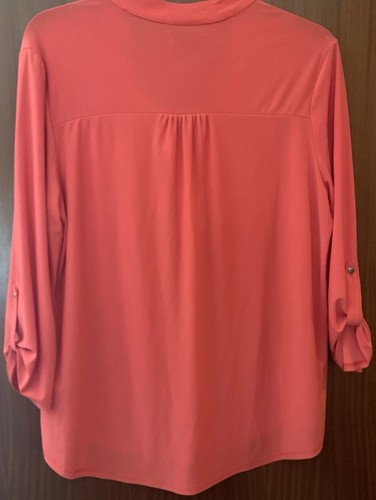 Wallis Womens Blouse/Top Size M. Orange/Red Colour. - Picture 2 of 4