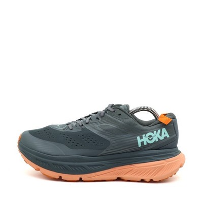 Hoka One Herren Stinson ATR 6 Sportschuhe Grau Orange Synthetik Schuhe EU 42 2/3