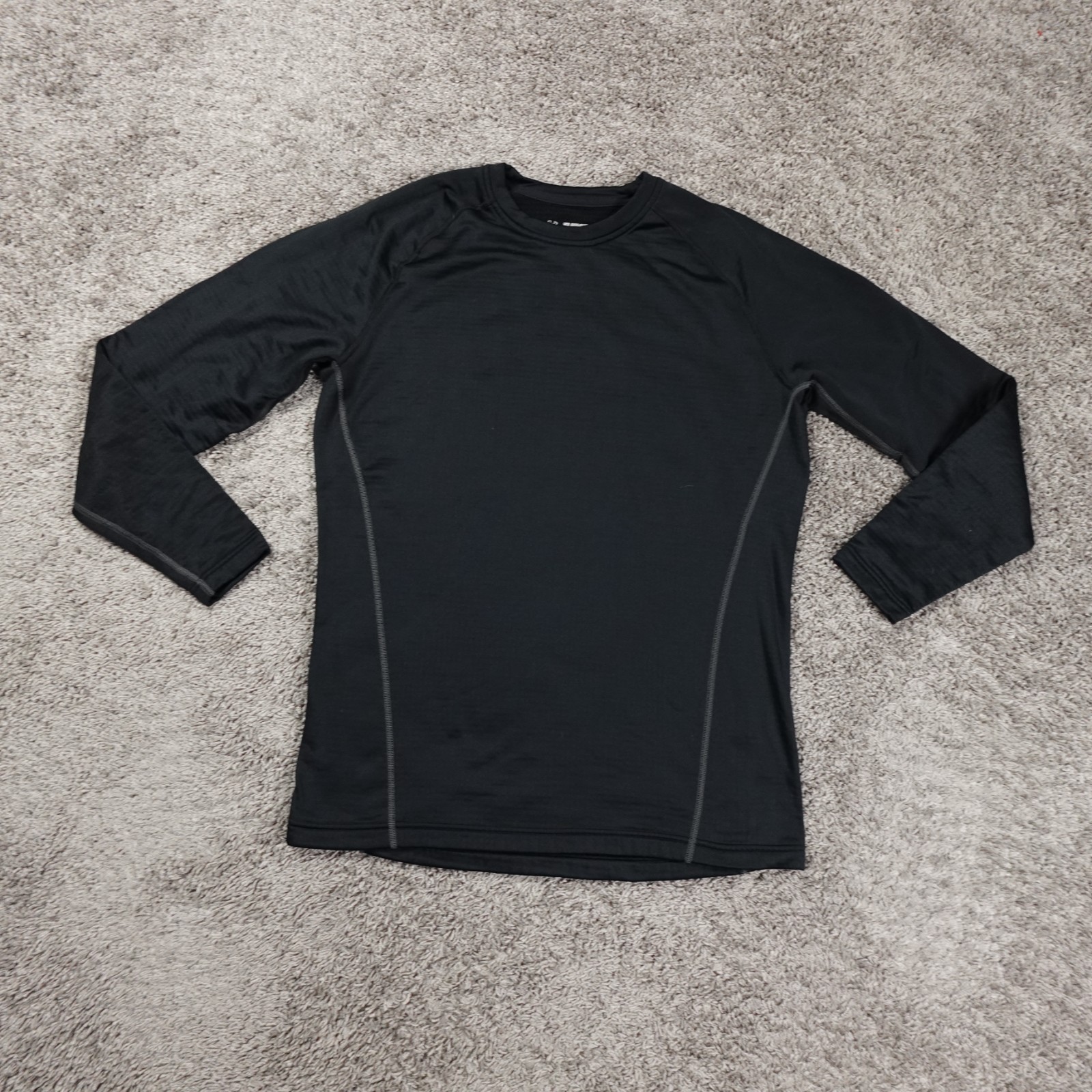 Under Armour Base Layer 2.0 Shirt Mens 2XL Black Coldgear Fitted Waffle Grid