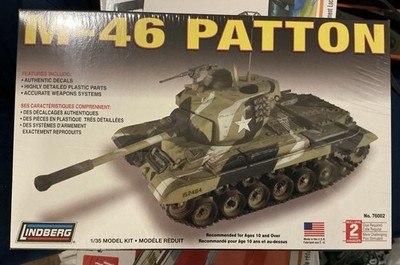 Lindberg M-46, Patton Tank Model Kit 1/35 Scale, NIB #76002