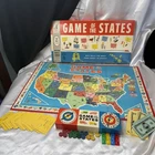 VTG Milton Bradley Game of the States Board Game 1960 COMPLETE