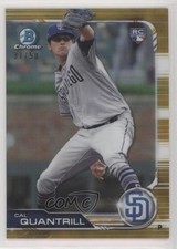 2019 Bowman Chrome Gold Refractor 31/50 Cal Quantrill #47 1u6