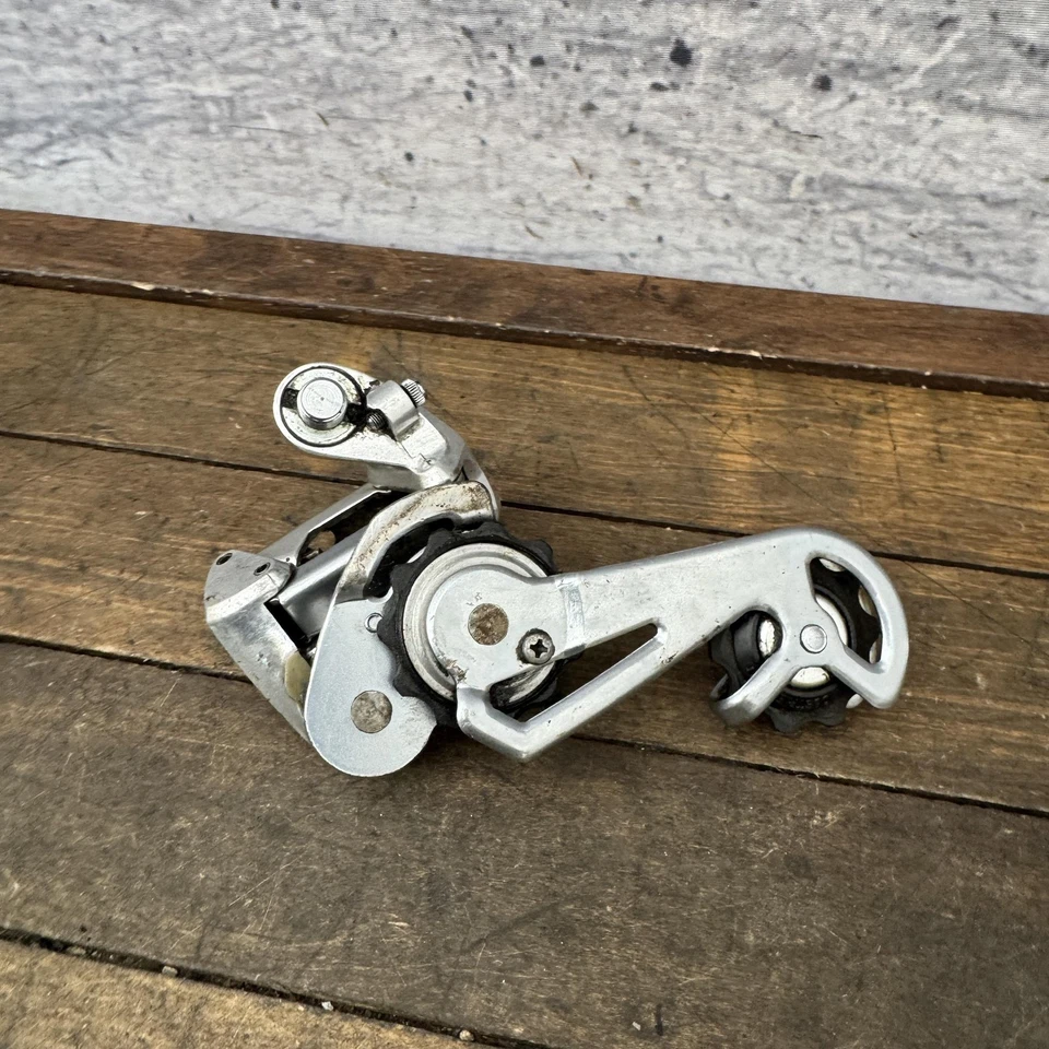 Desviador trasero vintage SunTour Mounttech jaula larga plateado MTB Touring años 80 80 Foto 4 de 4