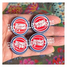4 Piece DETROIT Basketball Team Silicone Focal Beads DIY Pens Keychains Jewelry