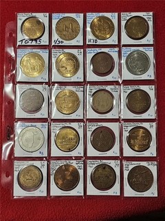 DEALERS' OVERSTOCK OF x20 MIXED Tokens Anniversary Centennials ect. #T0795