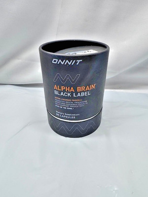 Onnit Alpha Brain Black Label - 80 Capsules (20 Servings) - *New