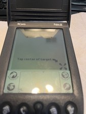 3Com Palm III PDA , Tested, working, w/ stylus, battery door and docking station