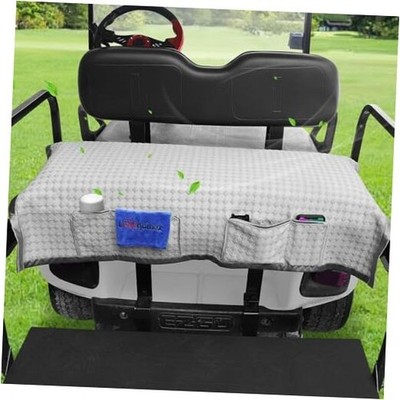 Golf Cart Rear Seat Cover, Universal Cooling Ice Silk Golf Cart Back Seat Gray