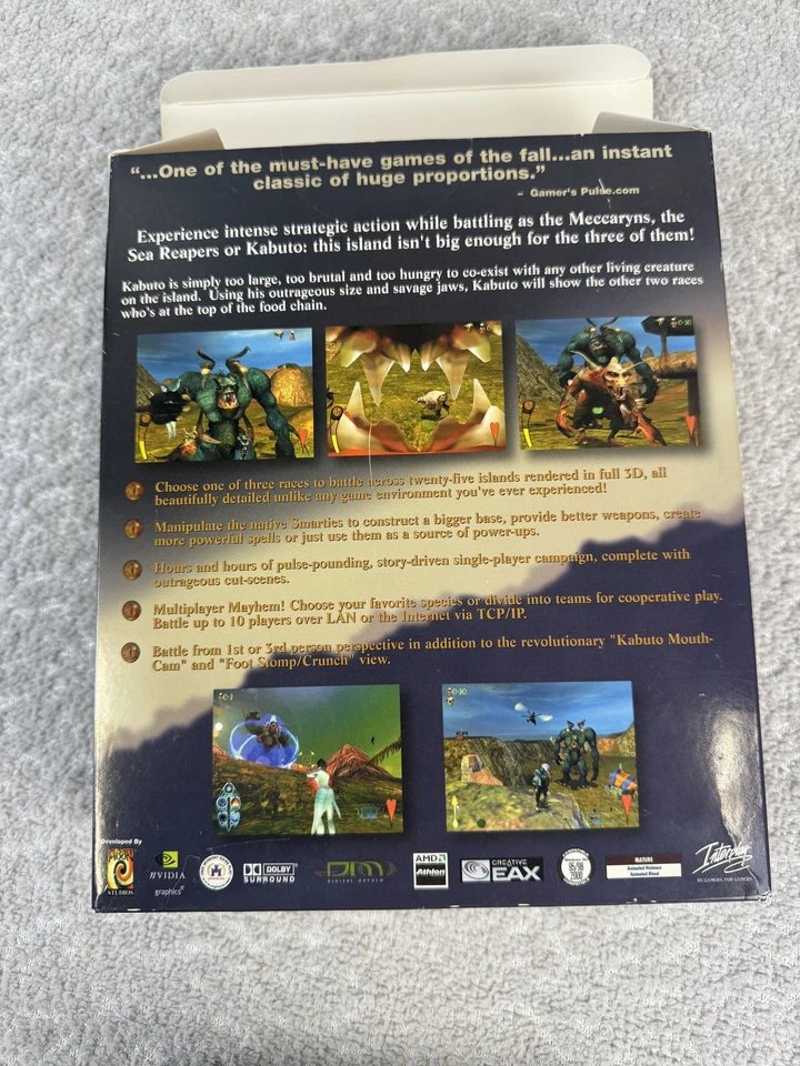 Vintage Giants Citizen Kabuto PC Game Big Box Complete 2000 Interplay Windows CD - Image 3 of 4