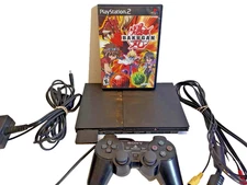 Sony PlayStation 2 PS2 Slim CONSOLE Bundle SCPH-70012 w/ Controller BAKUGAN GAME