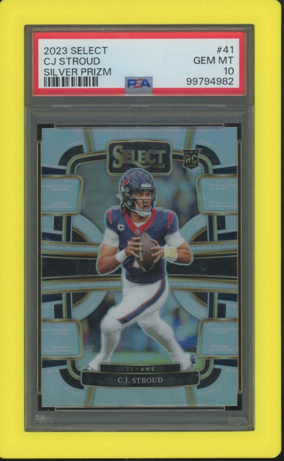 2023 Select CJ Stroud Silver Prizm #41 PSA 10 GEM MINT Texans RC