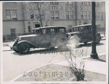 1936 North Shore Safety Club Staged Auto Accident For Movie Chicago Press Photo