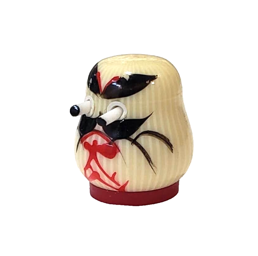 Vtg Japanese Celluloid Kobe Charm Button Pop Out Eyes Secret