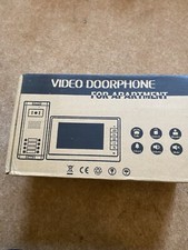 Video Intercom Wired Home Video Door Entry System, 2-Indoor Monitor, 7”, White.