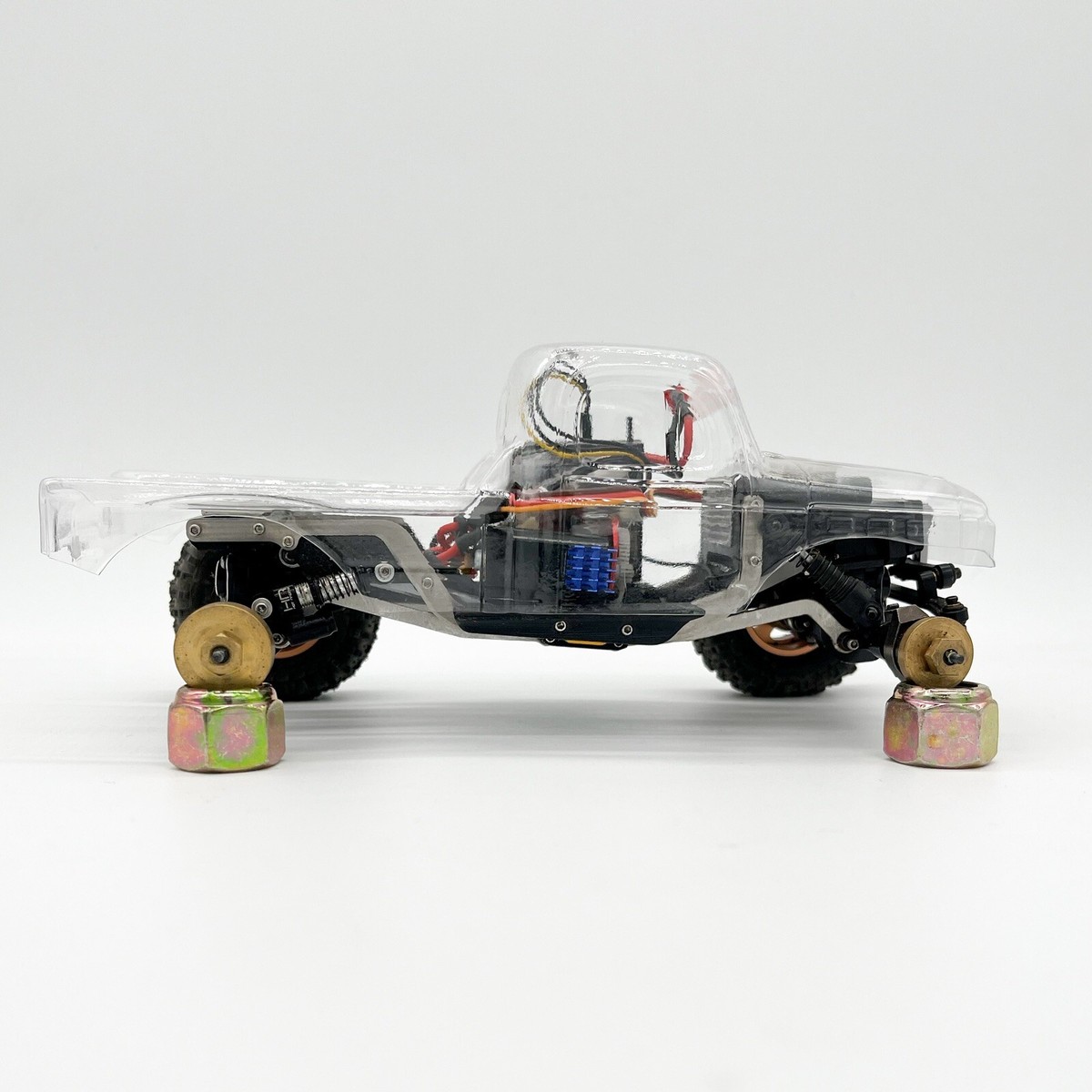 【CPC-L24】sagu様 SCX24 6061 T6 Aluminum Low CG Chassis Kit With Sliders And