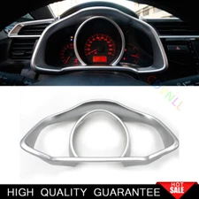 Fit For Honda Fit/Jazz 2014-2020 Matte Silver Speedometer Panel Frame Cover Trim