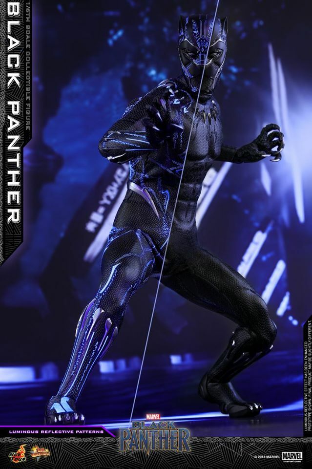 New Hot Toys 1/6 MMS470 Black Panther 2.0 Version Action