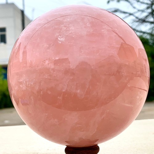 4.58LB Natural Crystal Pink Rose Chakra Quartz Sphere healing ball Specimen - Picture 12 of 20