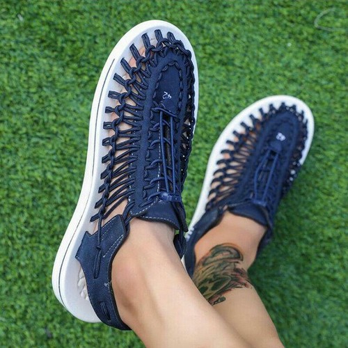 Sandalias de cuero transpirables para hombre al aire libre punta cerrada pescador zapatos de verano - Imagen 25 de 30
