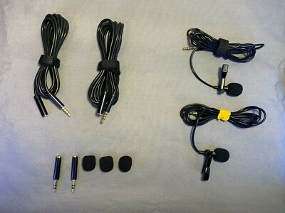 PowerDeWise Lapel Microphone - 2 Pack (with Accessories)