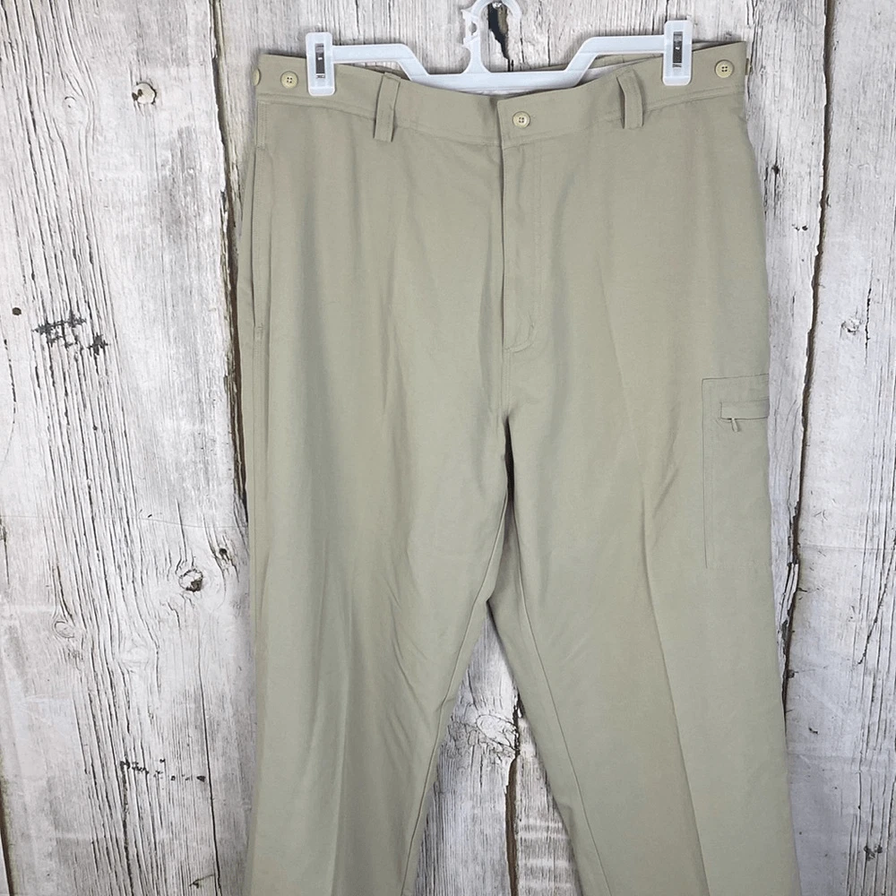 SIMMS Khaki Lightweight Nylon 5 Pocket Fishing Pants Men's Size XL NWOT