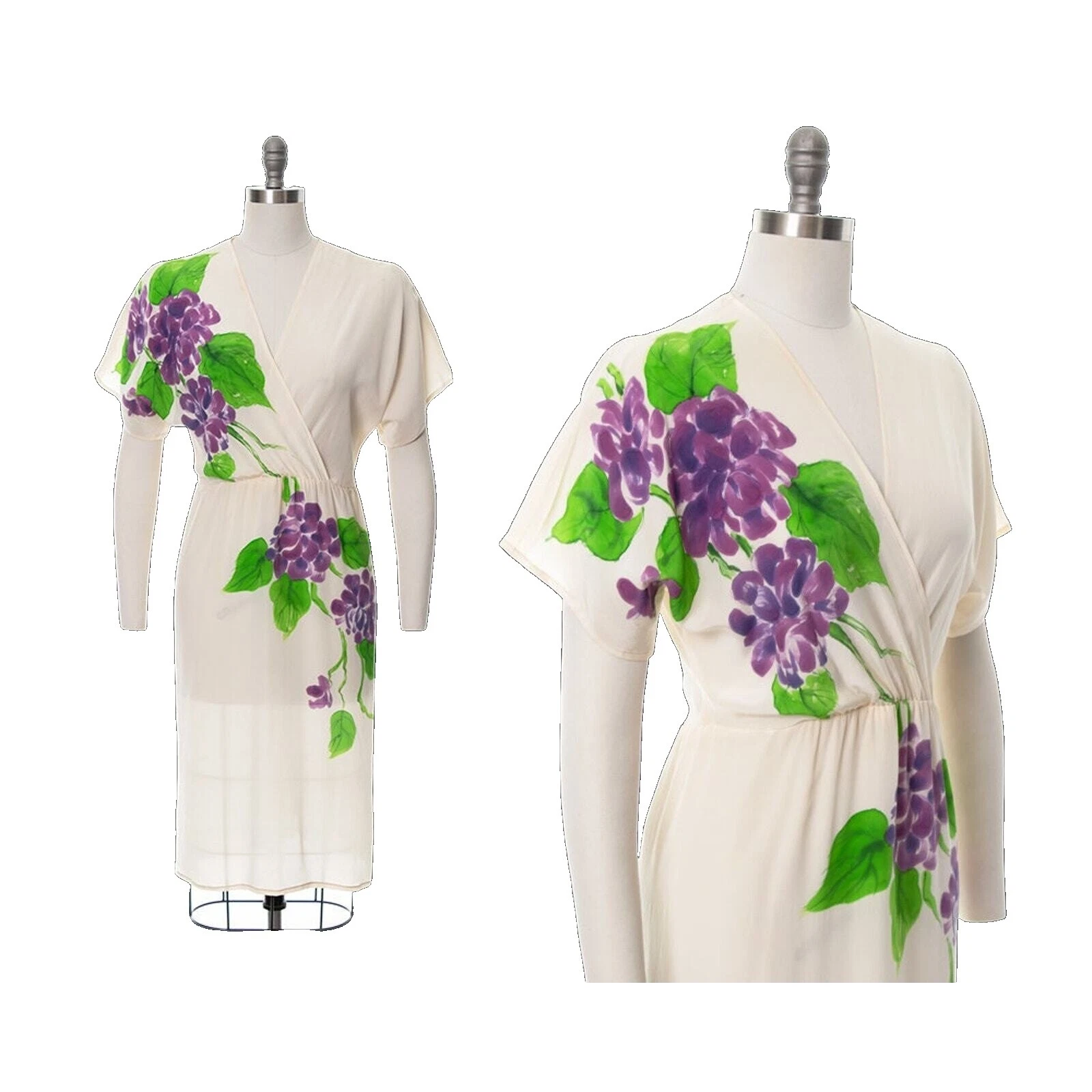 Arts & Crafts 100% Seda Vestidos Vintage para Mujeres