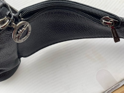 SELTENE Longchamp Le Foulonne Taillengürteltasche Fannypack schwarz Kieselleder Unisex - Bild 20 von 20