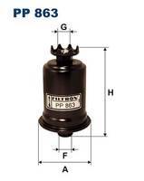 Filtron PP 863 Kraftstofffilter For Hyundai Mitsubishi Toyota
