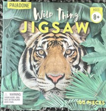 Paladone Wild Thing Tiger Face Jigsaw 100 Piece Puzzle 8.5
