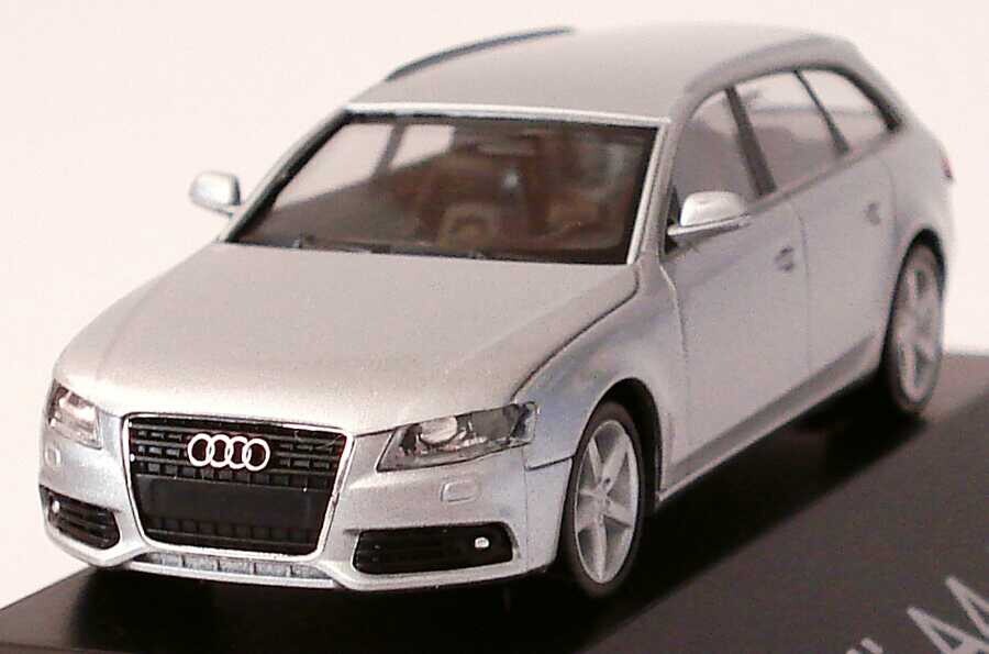 VERY RARE AUDI A4 B8 8K 3.2 V6 FSI AVANT ICE SILVER 1:87 HERPA