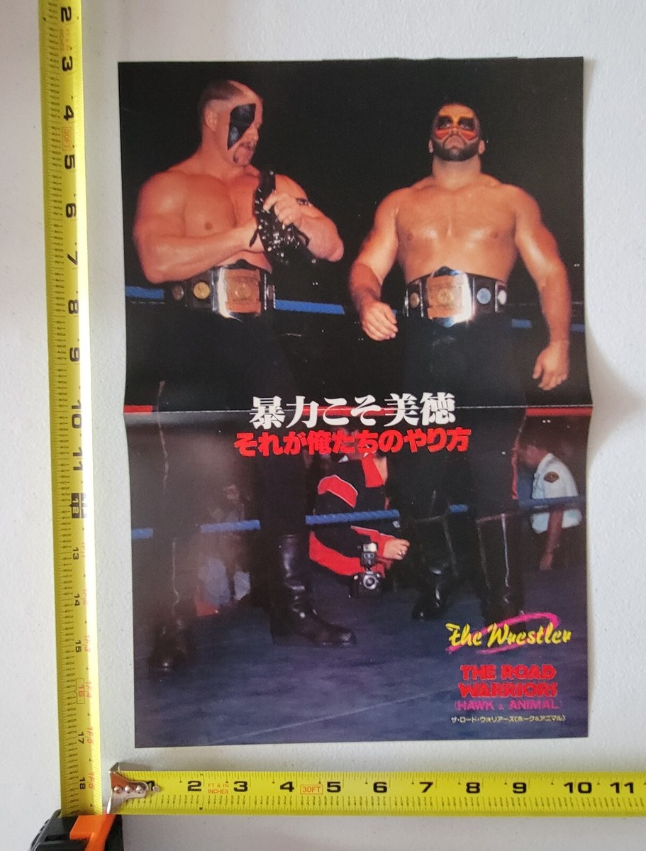 80s 90s Wrestling Road Warriors Legion Of Doom Poster From Japan