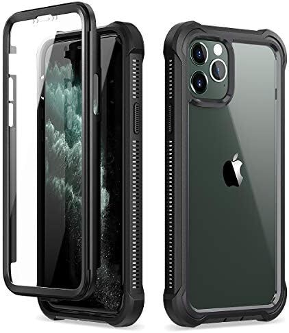 iPhone 11 Pro Max Case with Screen Protector Clear Rugged Full Body Protective S