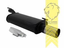 Sportauspuff Endschalldämpfer für Opel Astra F Fließheck CC 1 x 90mm RL-Design