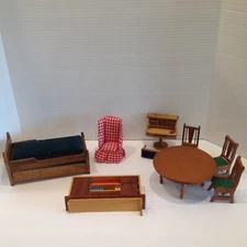 Miniature Doll Furniture Lot-Shackman, Lundby, Concord-For Repair