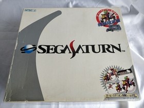 SEGA Saturn SS Limited Derby Stallion Blue Skeleton Console HST-3220 Boxed-c0701