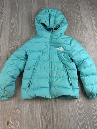 The North Face Girls' Reversible North Down Jacket Size Small 7/8 Teal