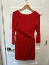 NWT Vince Camuto Red Drape Dress Size 8 Formal Occasion Night Out