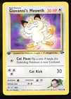 Giovanni's Meowth Gym Challenge 74/132 1st Edition Common Pokemon Card WOTC M3