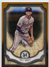 TREA TURNER 2018 Topps Museum Collection Copper Parallel Base Card # 40 