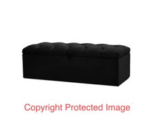 Ottoman Storage Box Chesterfield Velvet Blanket Toy Box  Pouffe Bench Footstool