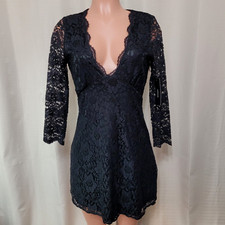 Lulu's We Will Dance 3 / 4 Sleeve A-Line Lace Mini Dress Women's Size Small NWT