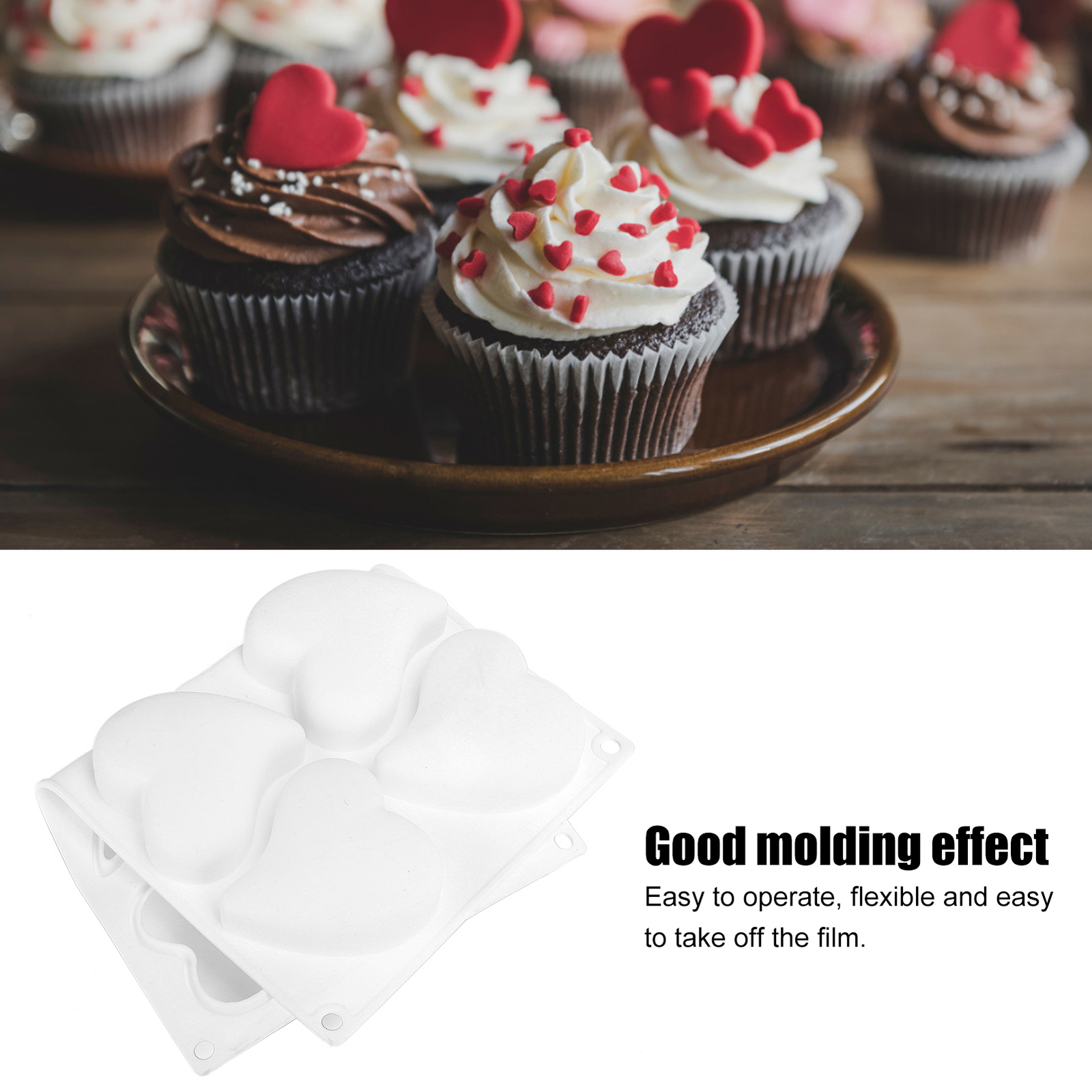 8 Ounce For Souffle Non Silicone Chocolate 8 Grid Mold Baking Tool For