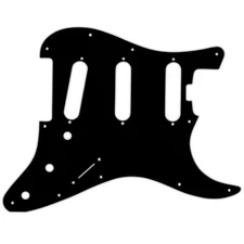 Custom Pickguard For Fender American Elite Stratocaster SSS Black white black