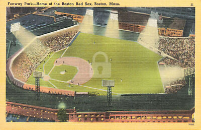 Boston MA Massachusetts Fenway Park Home of  Red Sox Baseball Postcard Copy