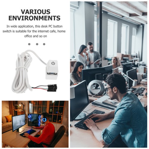 Computer Power Button Extension PC Remote Start Power Supply Control Adapter - 第 4/12 張圖片