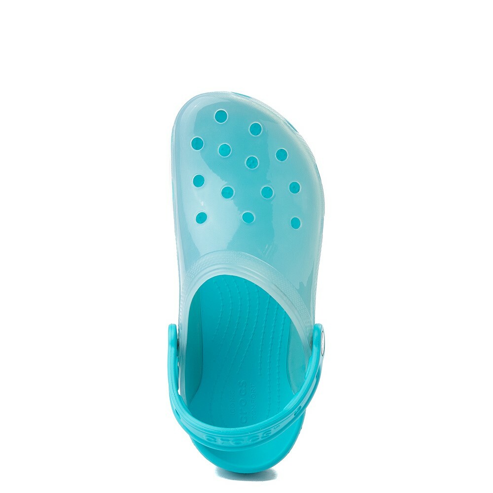 Crocs Unisex-Adult Classic Translucent Clog Crocs Unisex-Adult Classic Translucent Glitter Clog, White  main image 3
