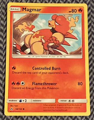 Magmar 18/156 Common | Sun & Moon: Ultra Prism | Pokemon Card