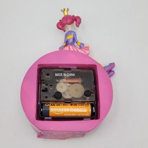 Little Princess 5.5 Inch Colorful Whimsical Battery Alarm Clock Tested Works - Picture 11 of 12