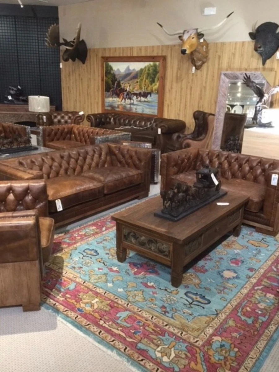 High End Luxury furniture leather sofa Man Cave furniture Genuine Leather